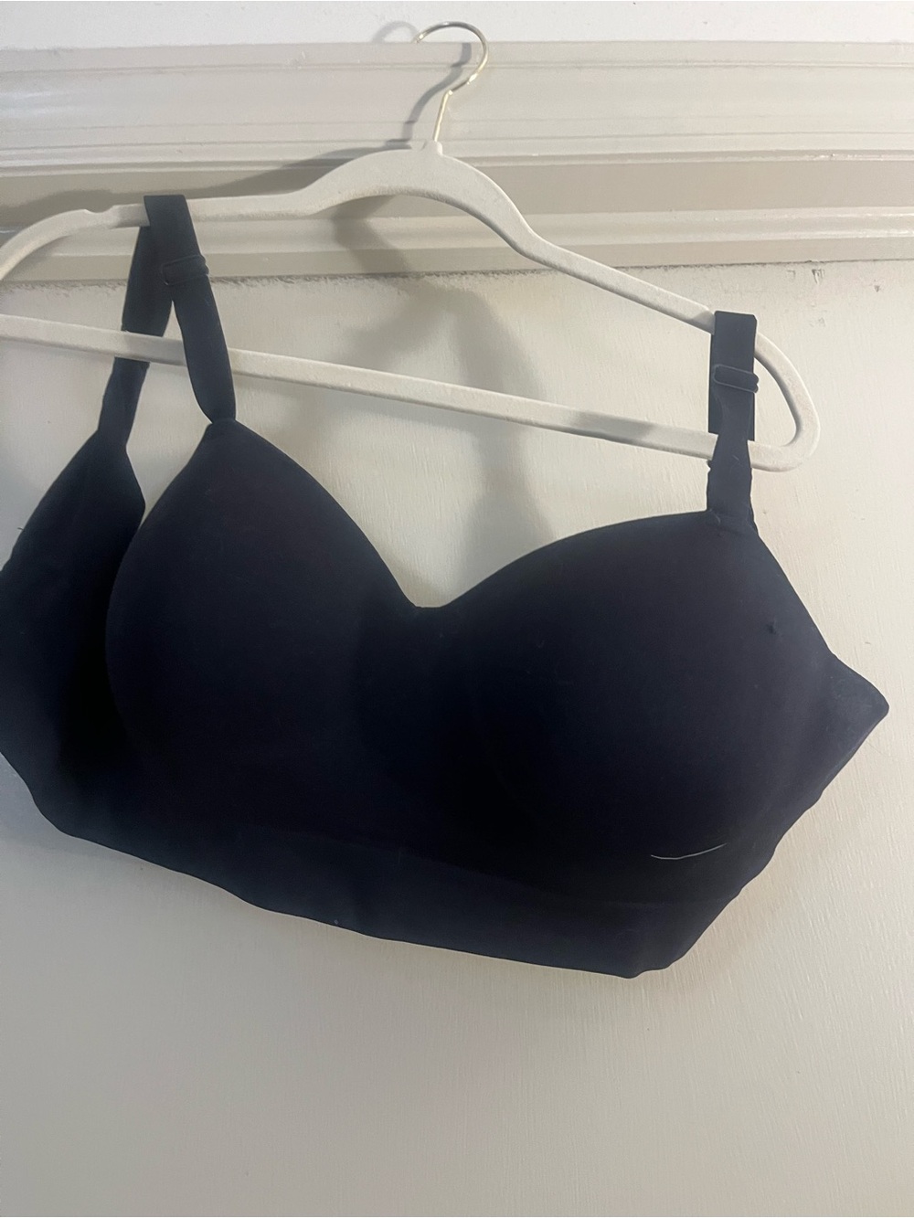 Shapermint Black Padded Bralette with Adjustable Straps
